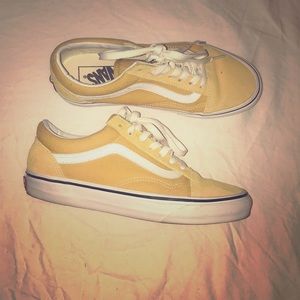 VANS (gold and white) size 7 women